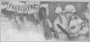 Title: Mississippi Freedom Democratic Party sketch by Tom Feelings