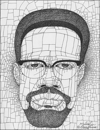 Title: Malcolm drawing by Omar Lama