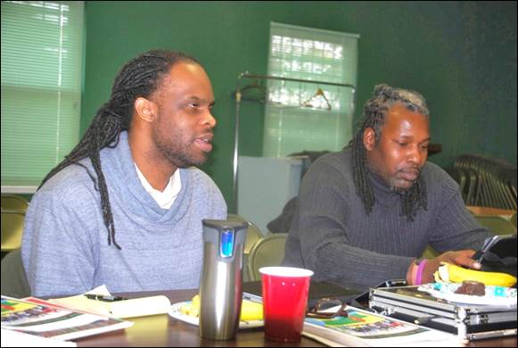 Toussaint Losier and J. R. Fleming, both from Chicago Anti-Eviction Campaign.